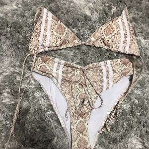 Snake print bikini